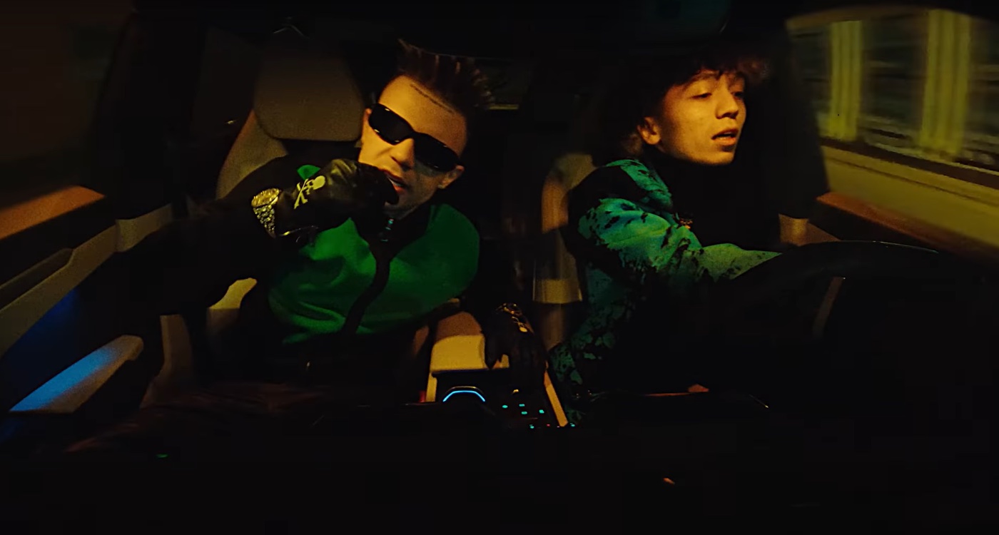 Eldzhey — music video, interior car neon