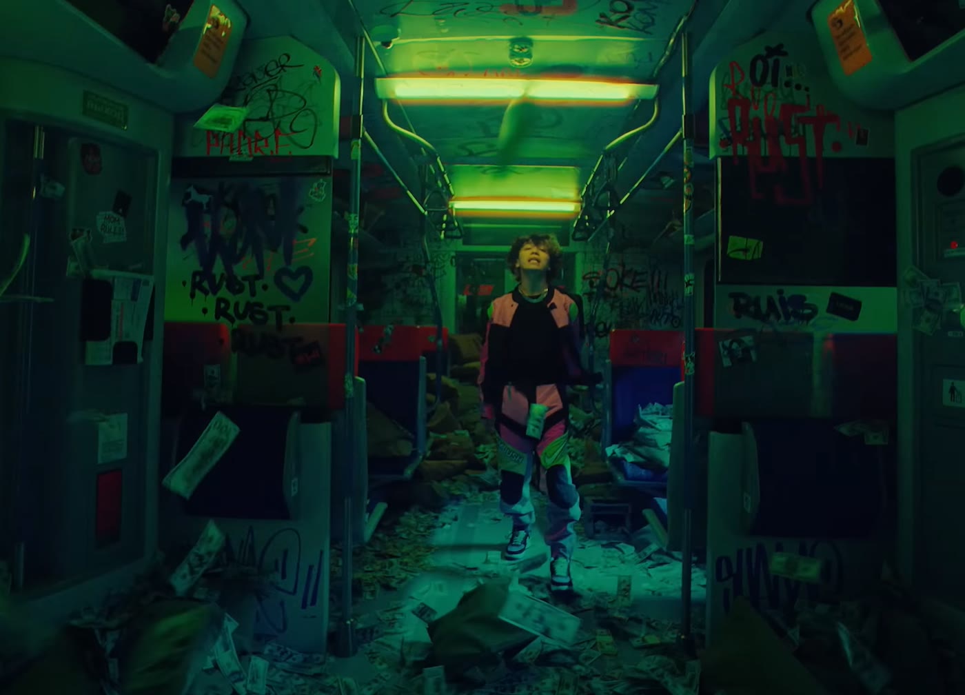 MINOR music video — abandoned train car scene