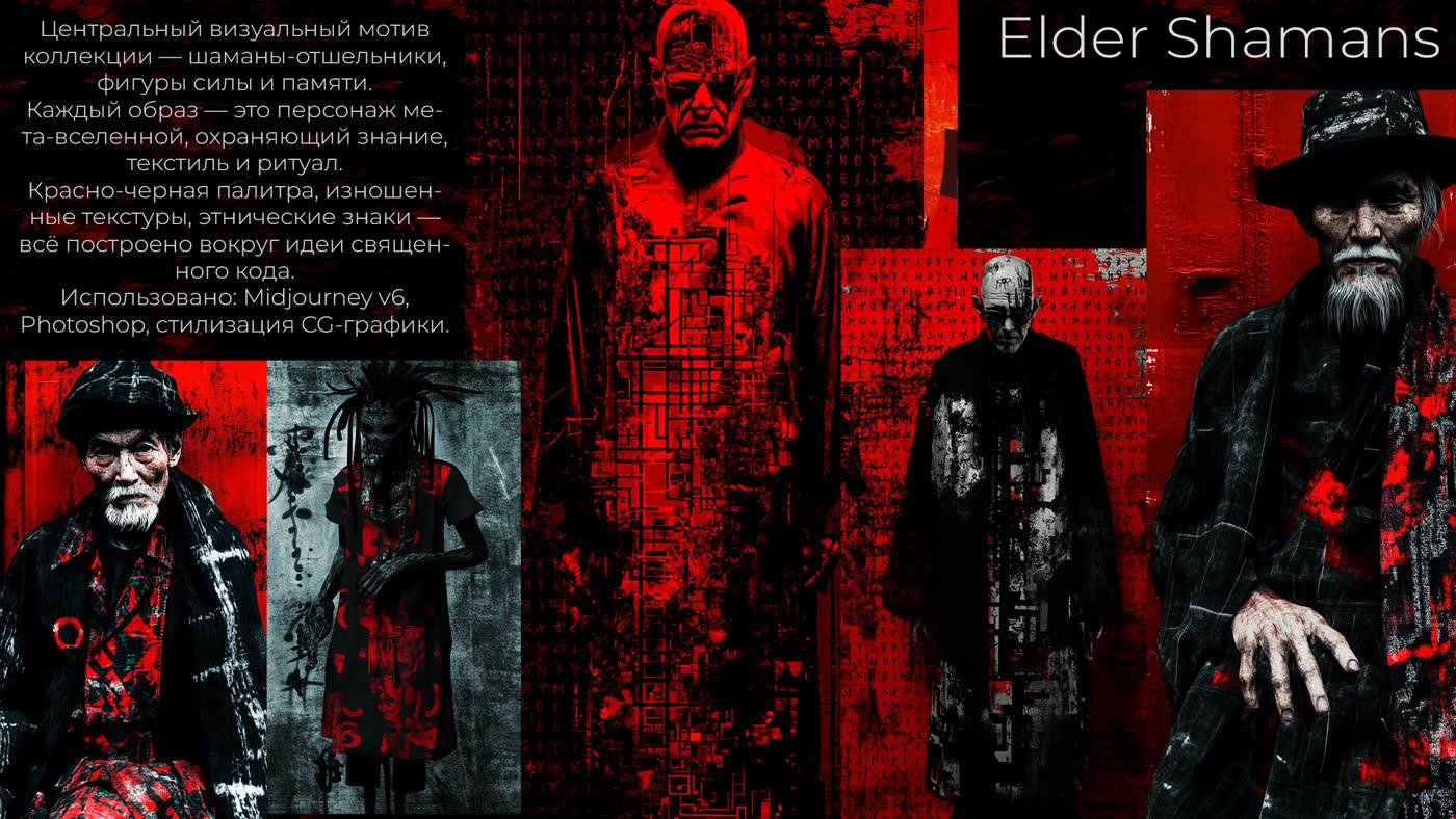 Elder Shamans series — AI portraits