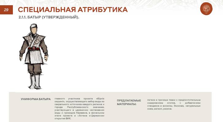 Kyrgyz Republic polo render with petroglyph band